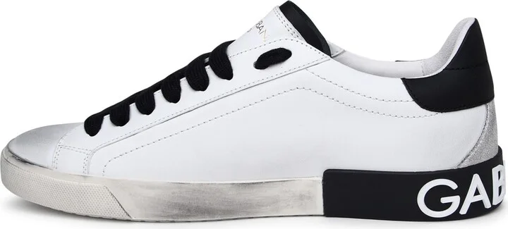 White Leather Sneakers - Image 3
