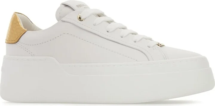 White Leather Sneakers - Image 2