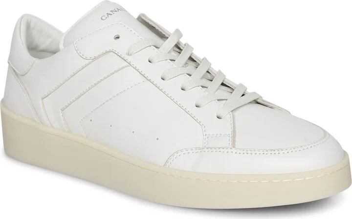 White Leather Sneakers - Image 2