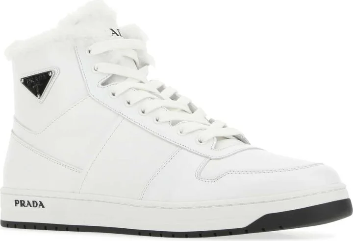 White Leather Sneakers - Image 2