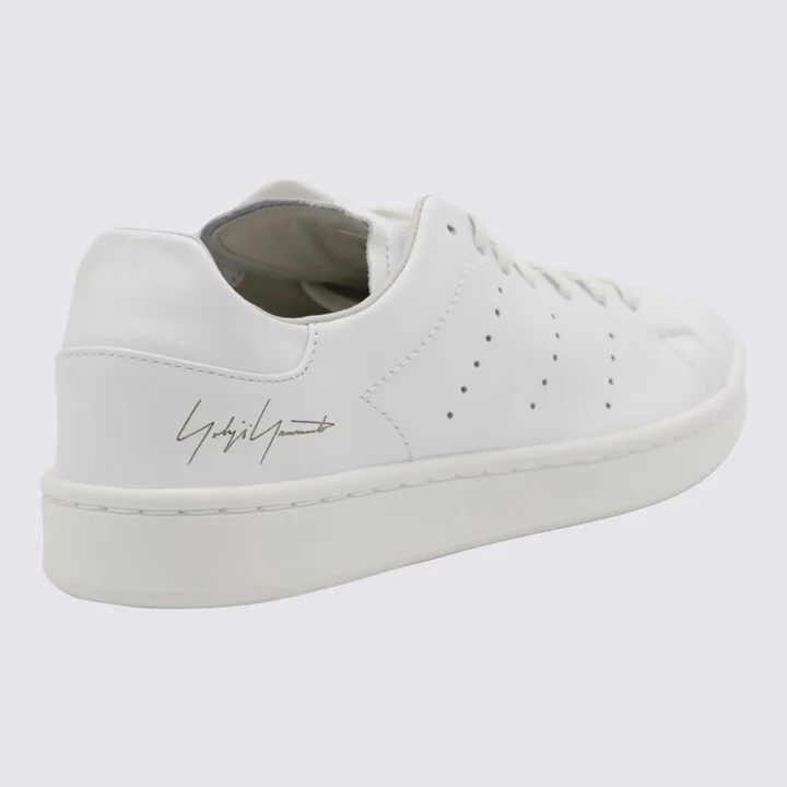 White Leather Sneakers - Image 2