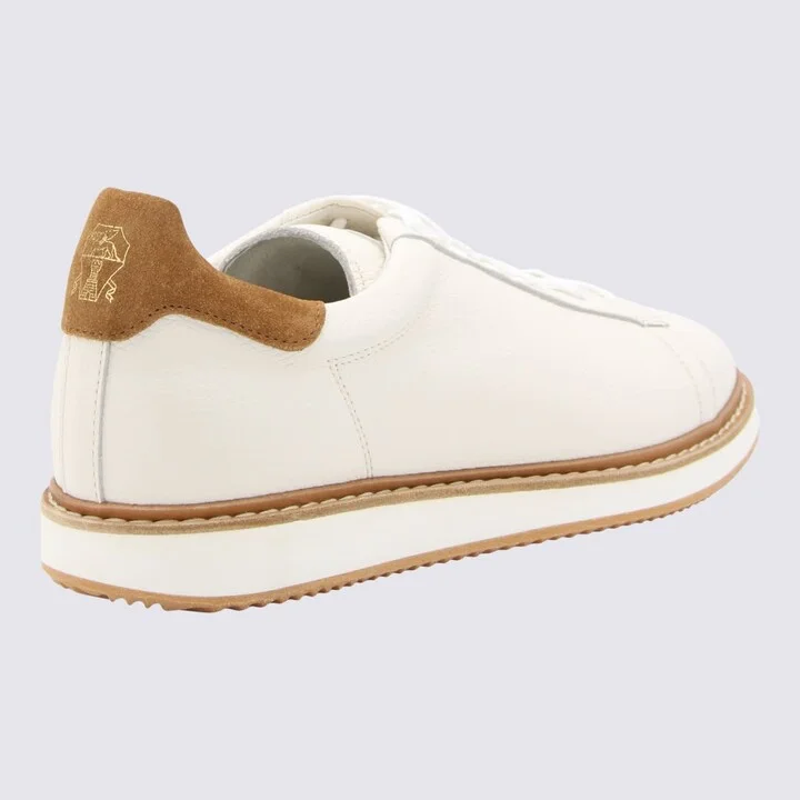 White Leather Sneakers - Image 2