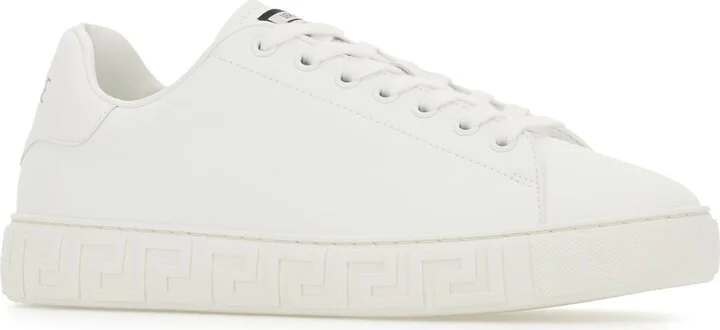 White Leather Sneakers - Image 2