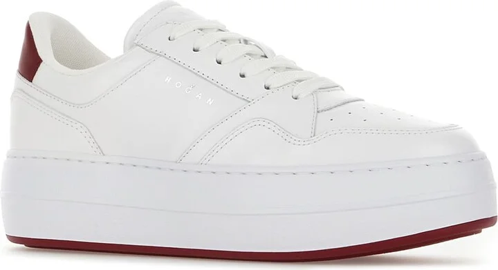 White Leather Sneakers - Image 2