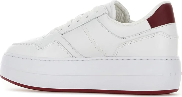 White Leather Sneakers - Image 3