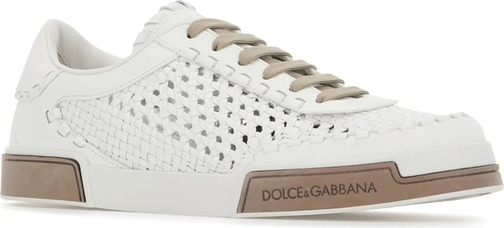 White Leather Sneakers - Image 2