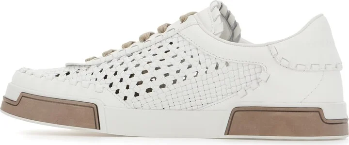 White Leather Sneakers - Image 3
