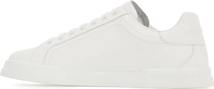 White Leather Sneakers - Image 3