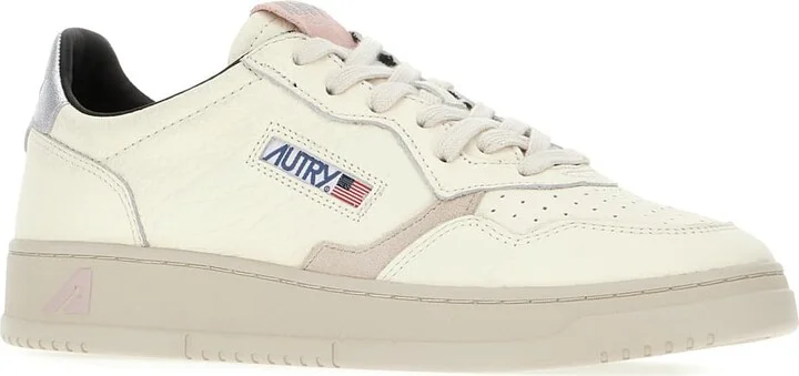 White Leather Sneakers - Image 2