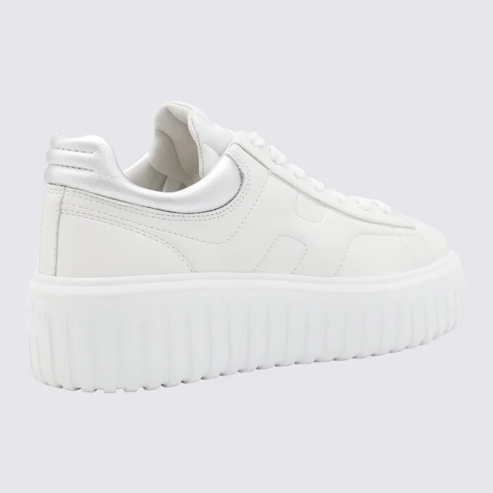 White Leather Sneakers - Image 2