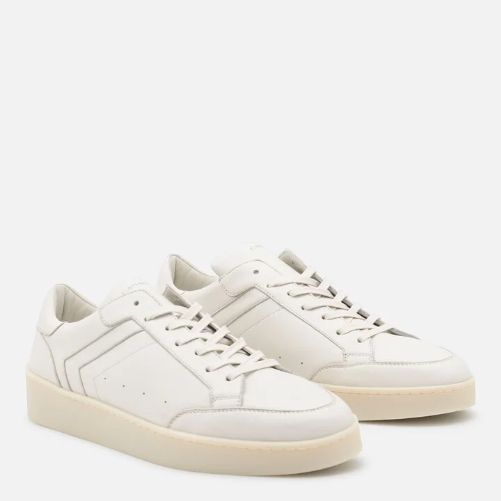 White Leather Sneakers - Image 2