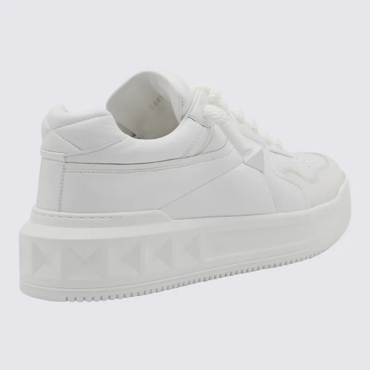 White Leather Sneakers - Image 4