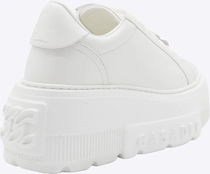 White Leather Sneakers - Image 3