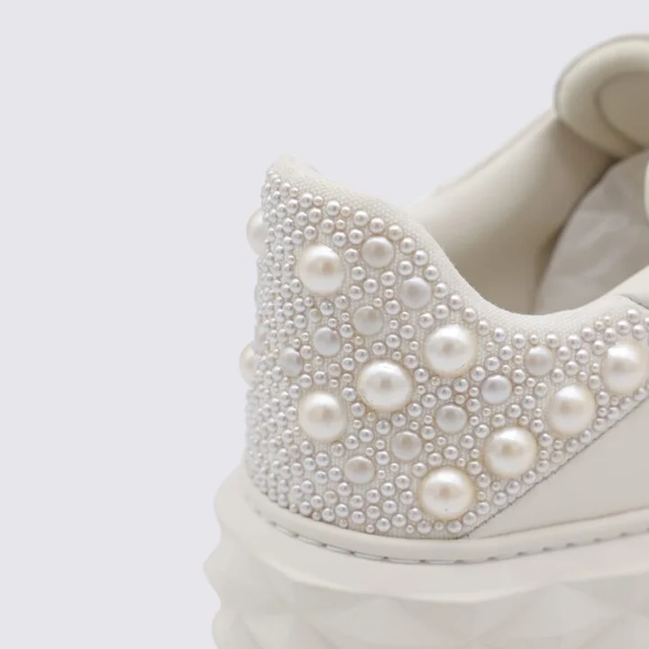 White Leather Sneakers - Image 4