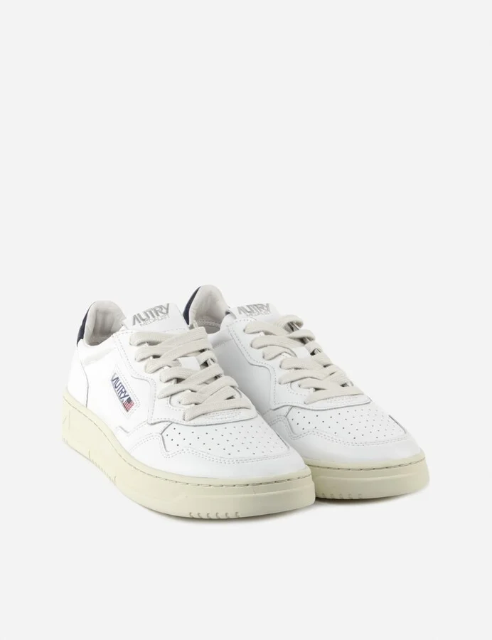 White Leather Sneakers - Image 2