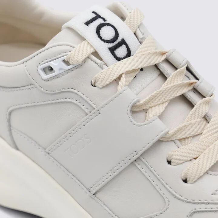 White Leather Sneakers - Image 4
