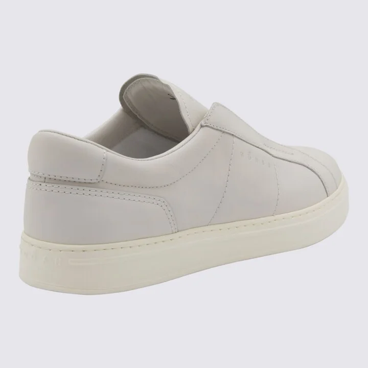 White Leather Sneakers - Image 3