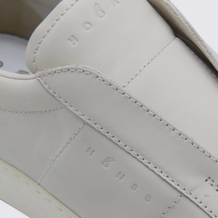 White Leather Sneakers - Image 4