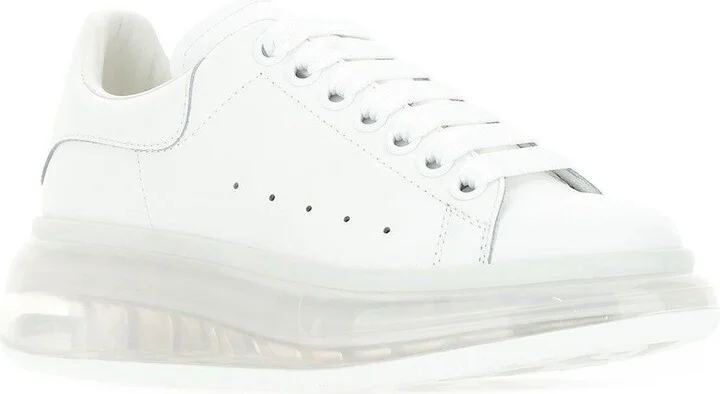 White Leather Sneakers - Image 2