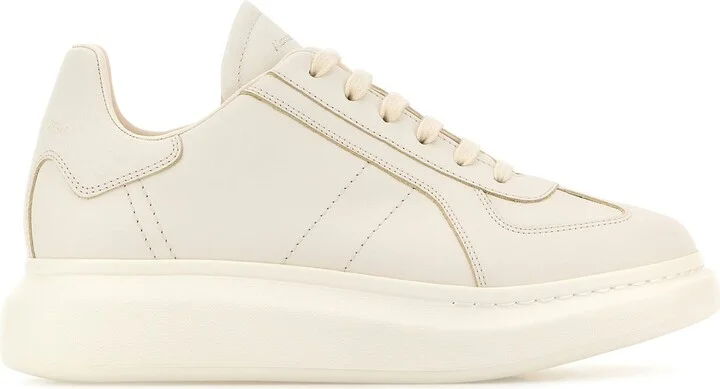 White leather sneakers