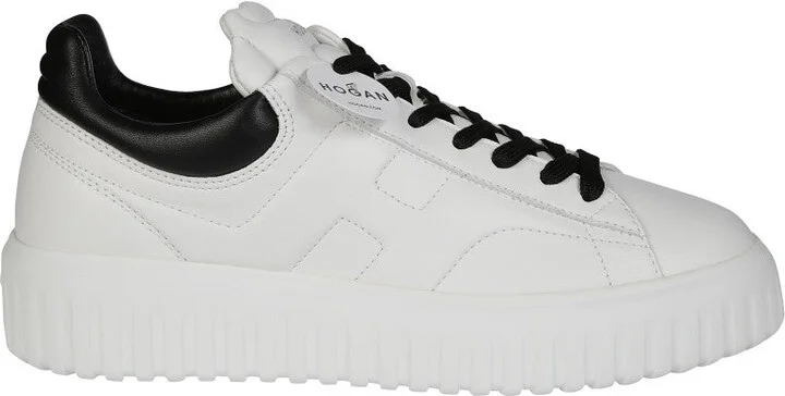 White Leather Sneakers With Sole