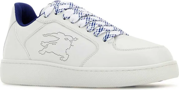 White Leather Stock Sneakers - Image 2