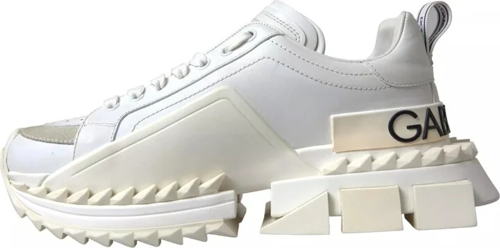 White Leather Super Queen Women Women's Sneakers (Pre-Owned) - Image 4