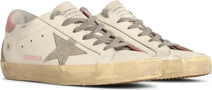 White Leather Superstar Sneakers - Image 2