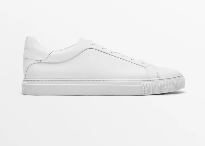 White Leather Trainers