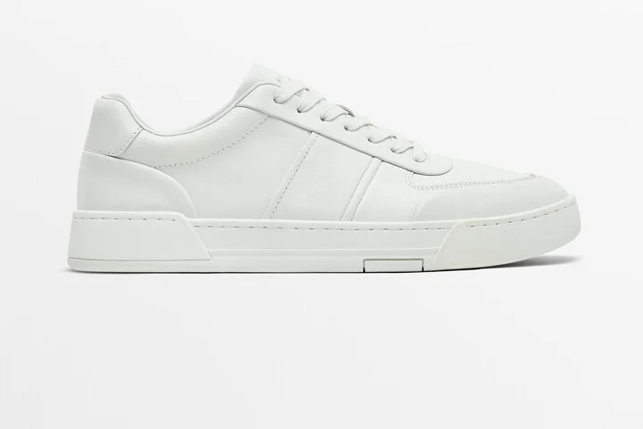 White Leather Trainers