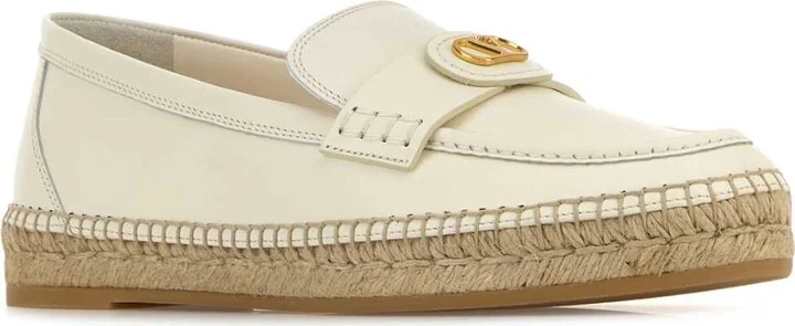 White Leather Vlogo Signature Espadrilles - Image 2