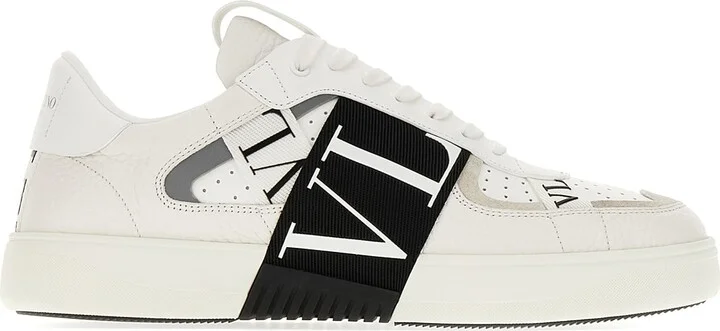 White Leather Vltn Sneakers