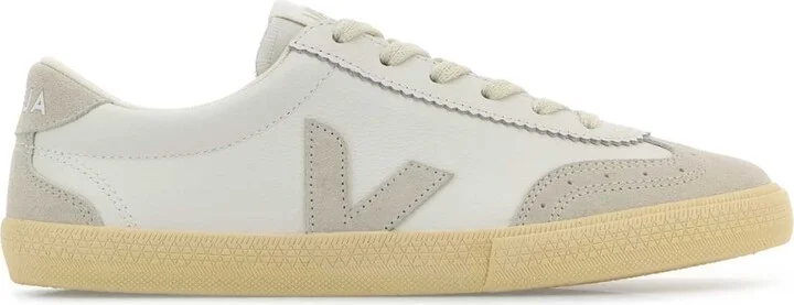 White Leather Volley O.t. Sneakers