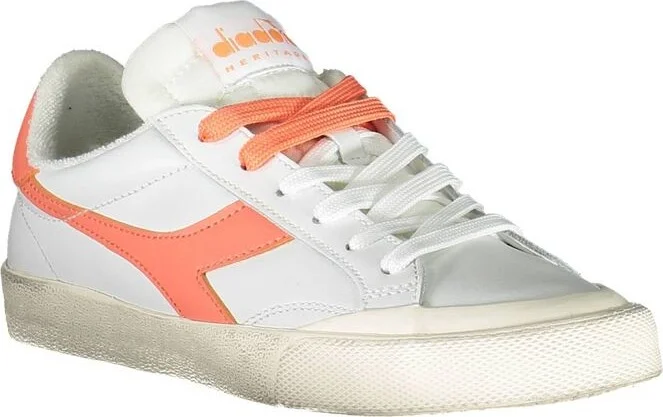 White Leather Women Women's Sneaker - Image 2