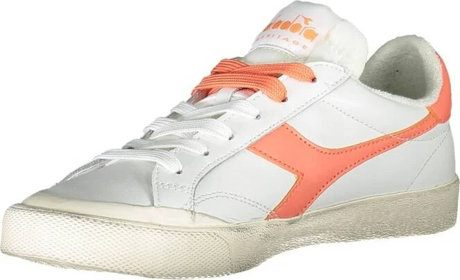 White Leather Women Women's Sneaker - Image 3