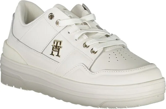 White Leather Women Women's Sneaker - Image 2
