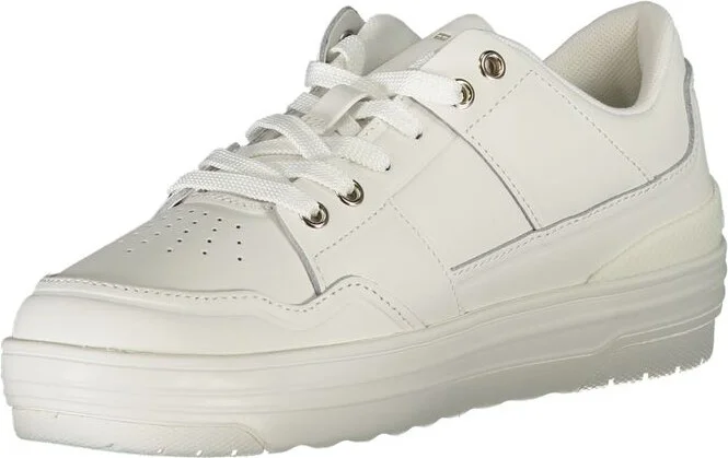 White Leather Women Women's Sneaker - Image 3