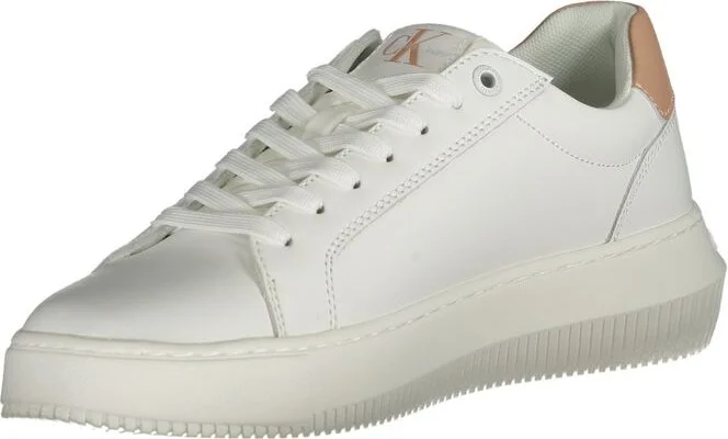 White Leather Women Women's Sneaker - Image 3