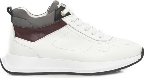 White Leather Women Women's Sneaker
