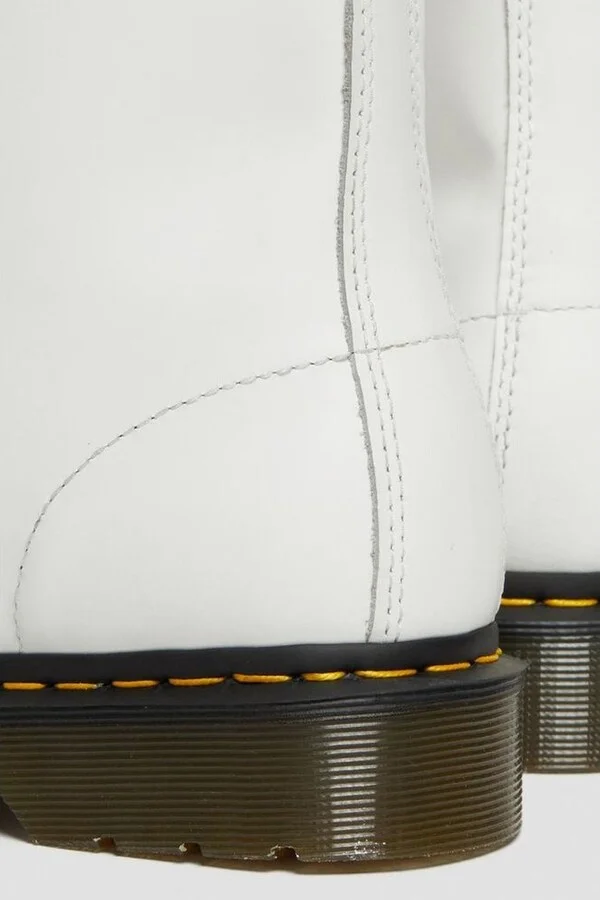 White Leather Women's Boot - Image 5