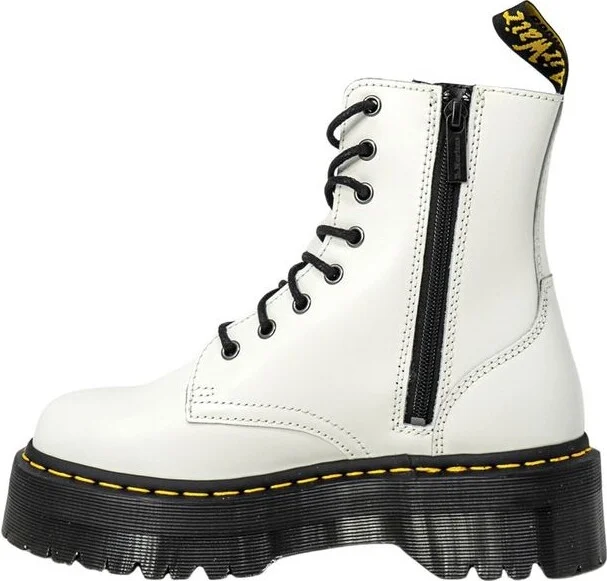 White Leather Women's Boot - Image 2