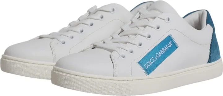 White London Calf Leather Sneakers Women's Shoes - Image 4