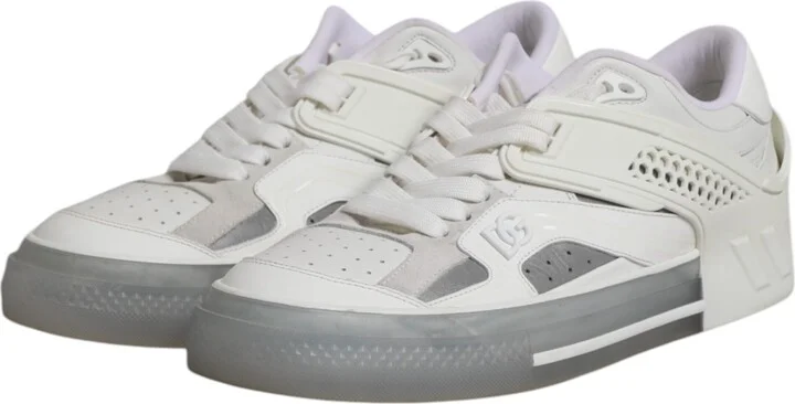 White Low Top DG Embossed Men Sneakers Men's Shoes (Pre-Owned) - Image 4