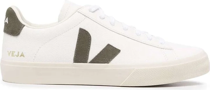 White Low-top Sneakers With Logo Patch In Leather Man