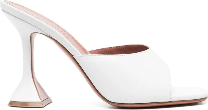White Lupita 95 Mules