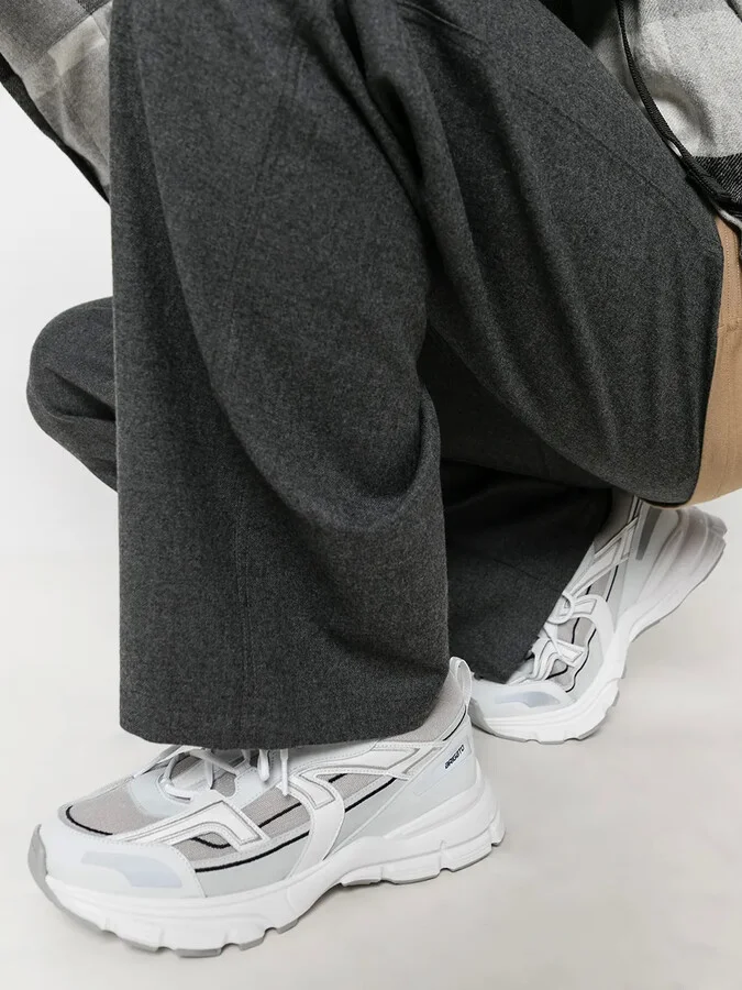 White Marathon Sneakers - Image 4