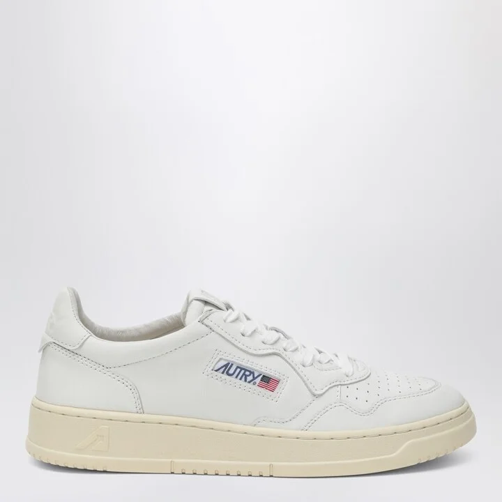 White Medalist sneakers in super soft nappa