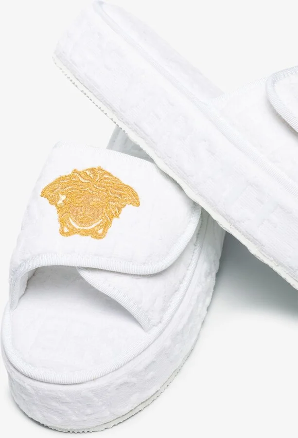 White Medusa Platform Slippers - Image 2