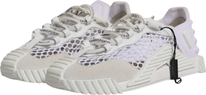 White Mesh NS1 Low Top Sports Sneaker Women's Shoes (Pre-Owned) - Image 4