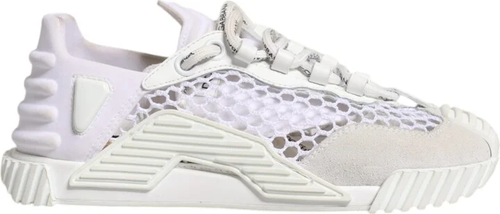 White Mesh NS1 Low Top Sports Sneaker Women's Shoes (Pre-Owned)